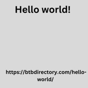 Hello world!