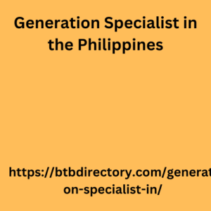 Generation Specialist in the Philippines 