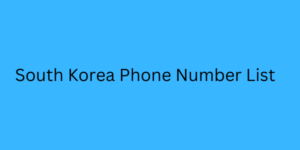 South Korea Phone Number List