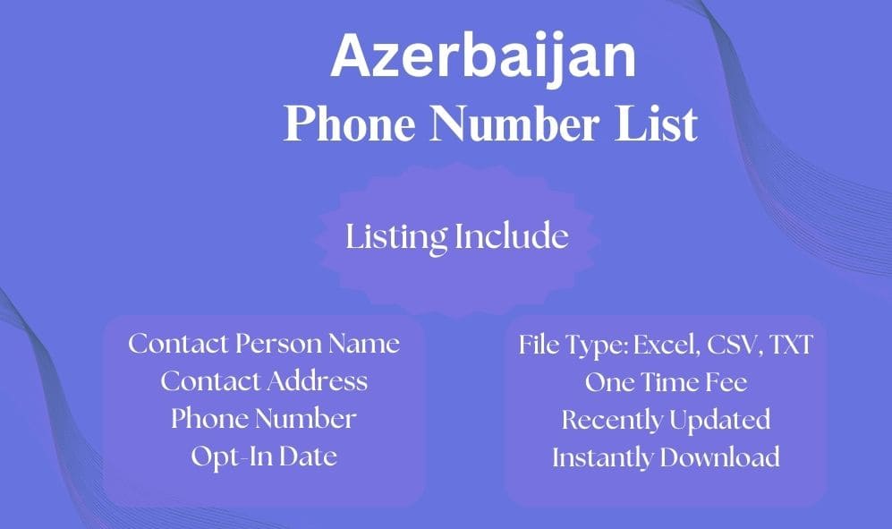 Azerbaijan phone number list