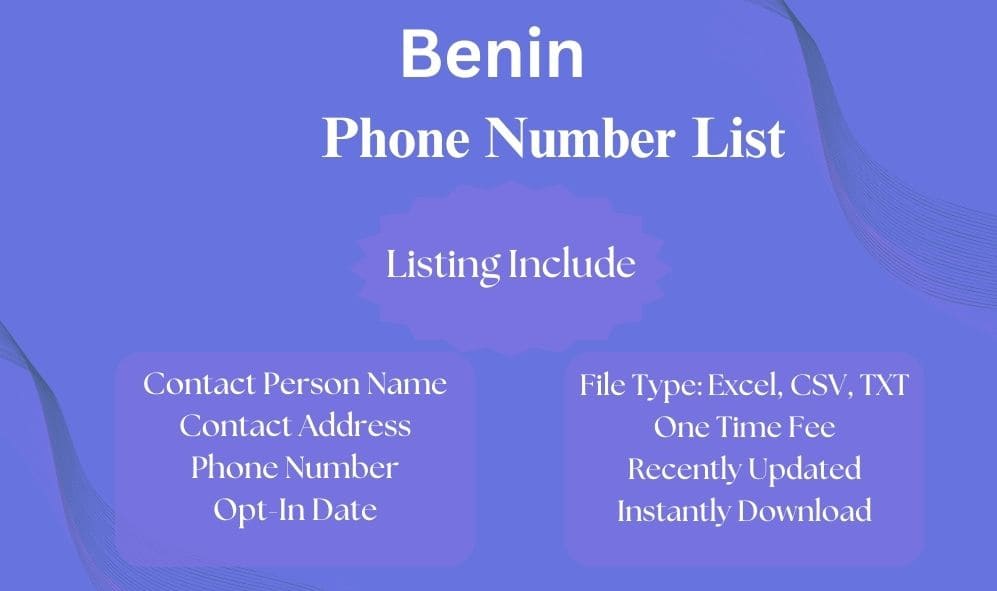 Benin phone number list