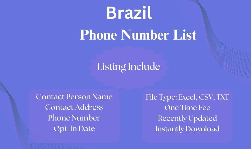 Brazil phone number list