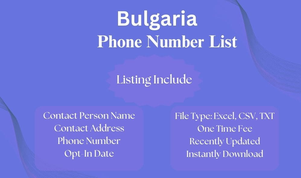 Bulgaria phone number list