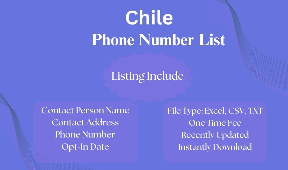 Chile phone number list