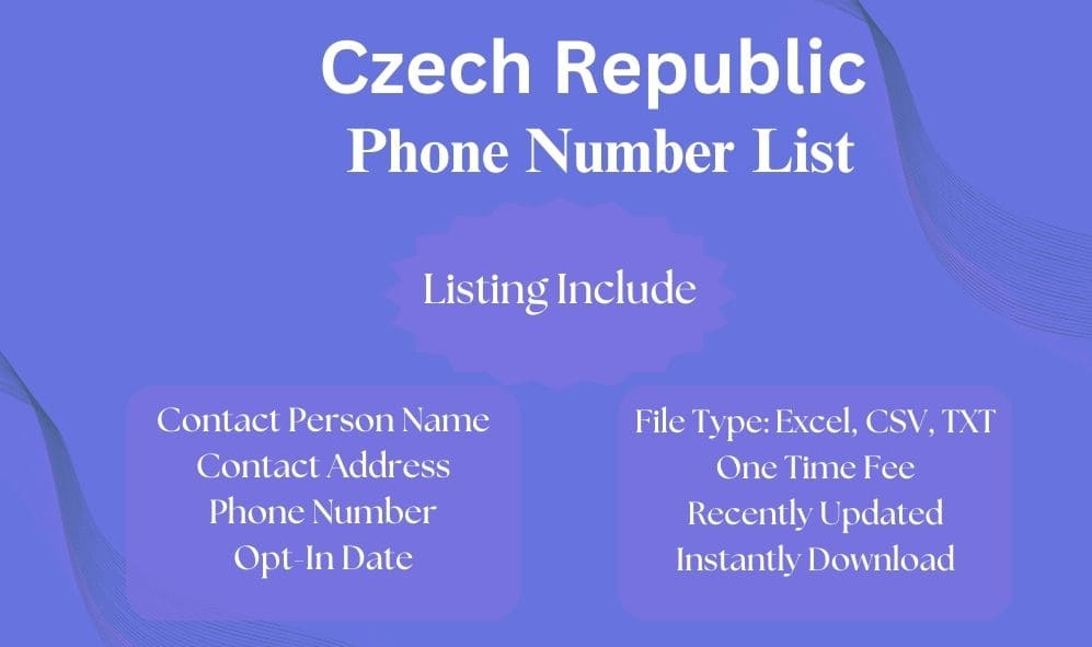 Czech Republic phone number list