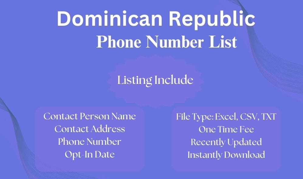 Dominican Republic phone number list