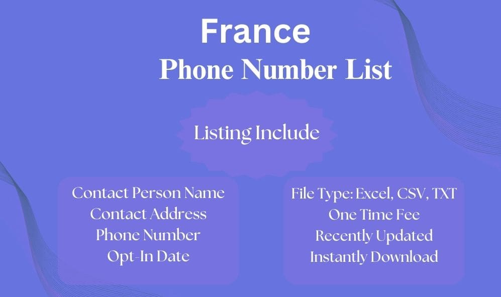 France phone number list