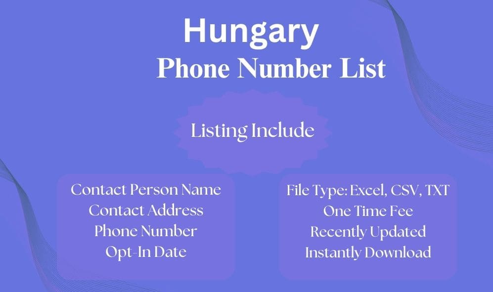 Hungary phone number list