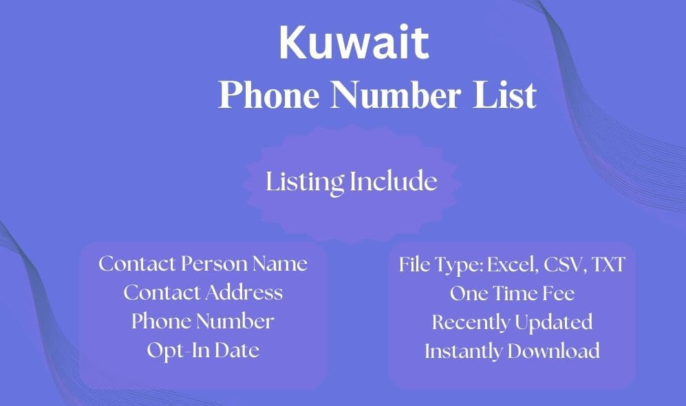 Kuwait phone number list