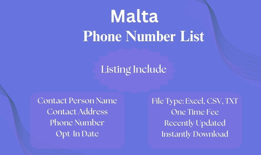 Malta phone number list