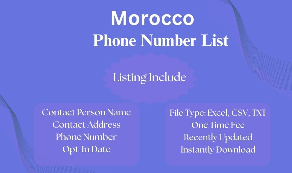 Morocco phone number list