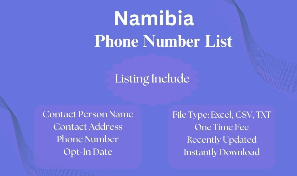 Namibia phone number list