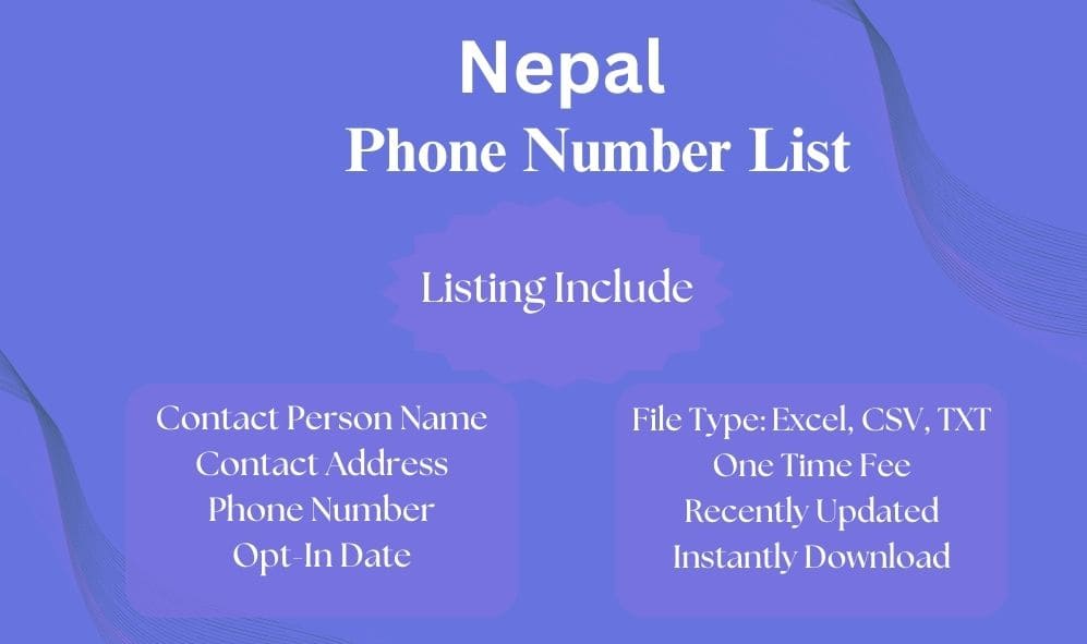 Nepal phone number list