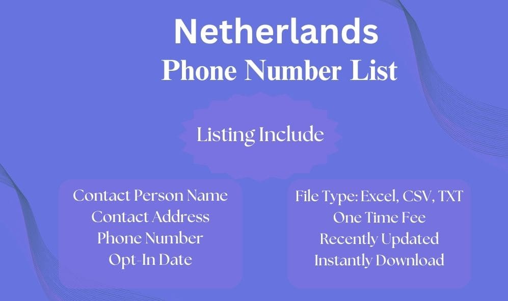 Netherlands phone number list