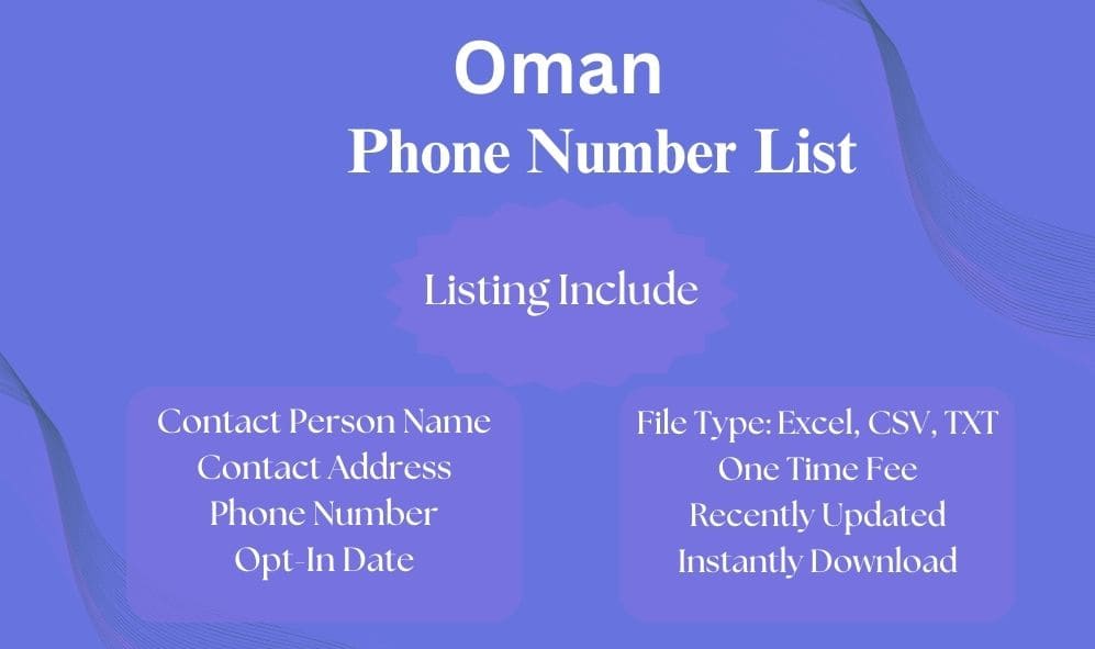 Oman phone number list