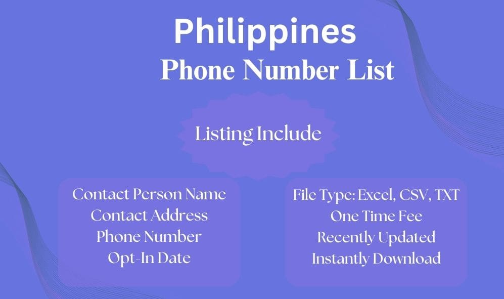 Philippines phone number list