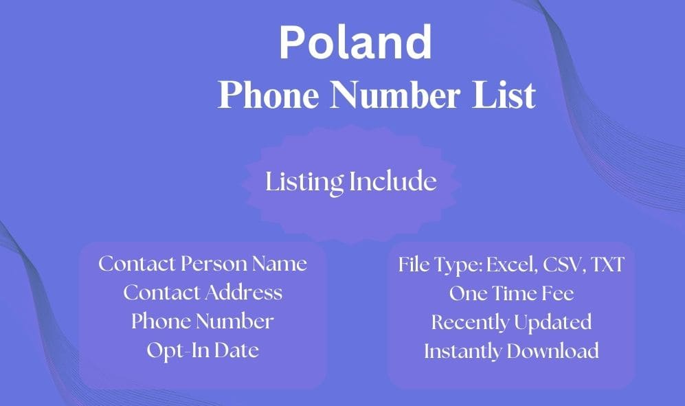 Poland phone number list