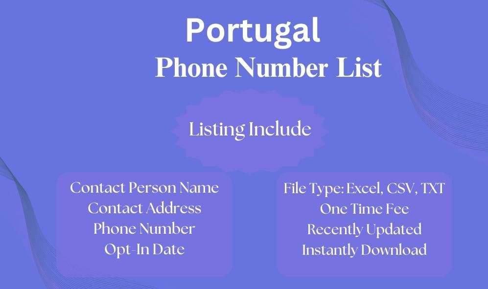 Portugal phone number list