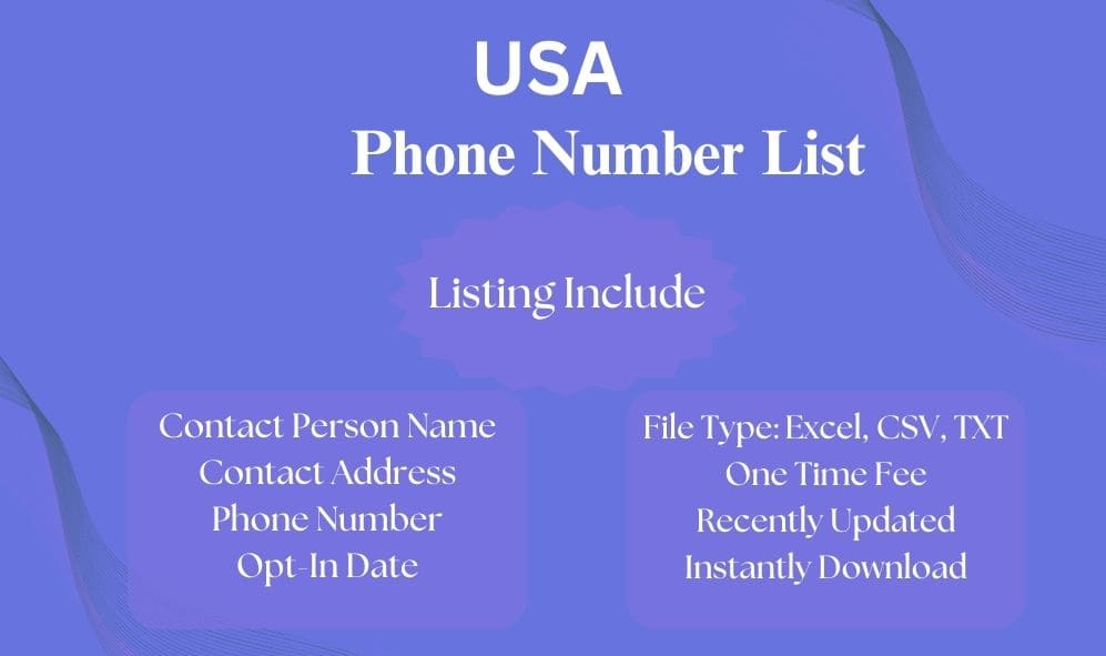 USA phone number list