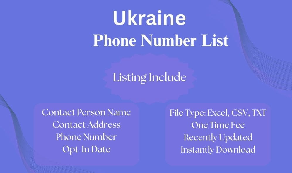 Ukraine phone number list