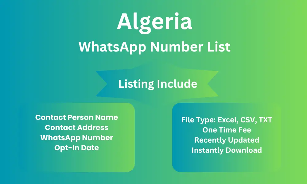 Algeria whatsapp number list