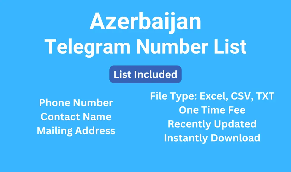 Azerbaijan telegram number list