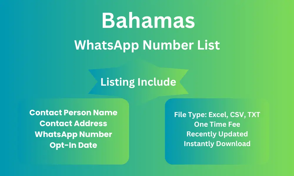 Bahamas whatsapp number list