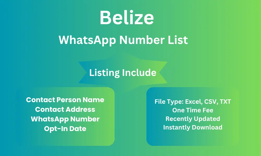 Belize whatsapp number list