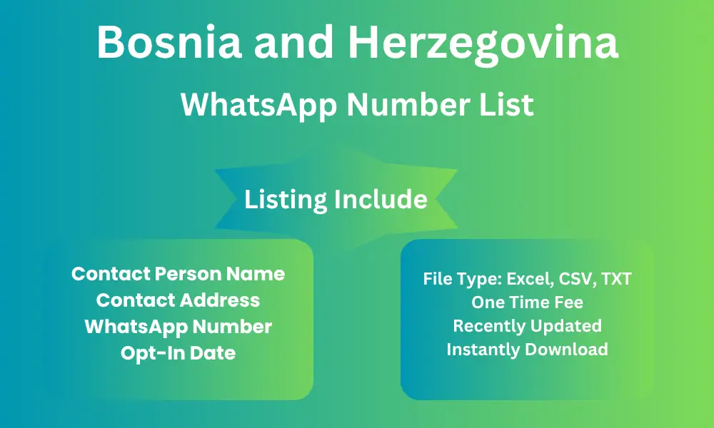 Bosnia and herzegovina whatsapp number list