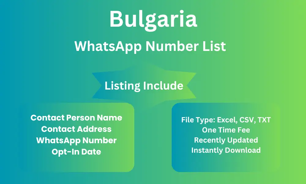 Bulgaria whatsapp number list