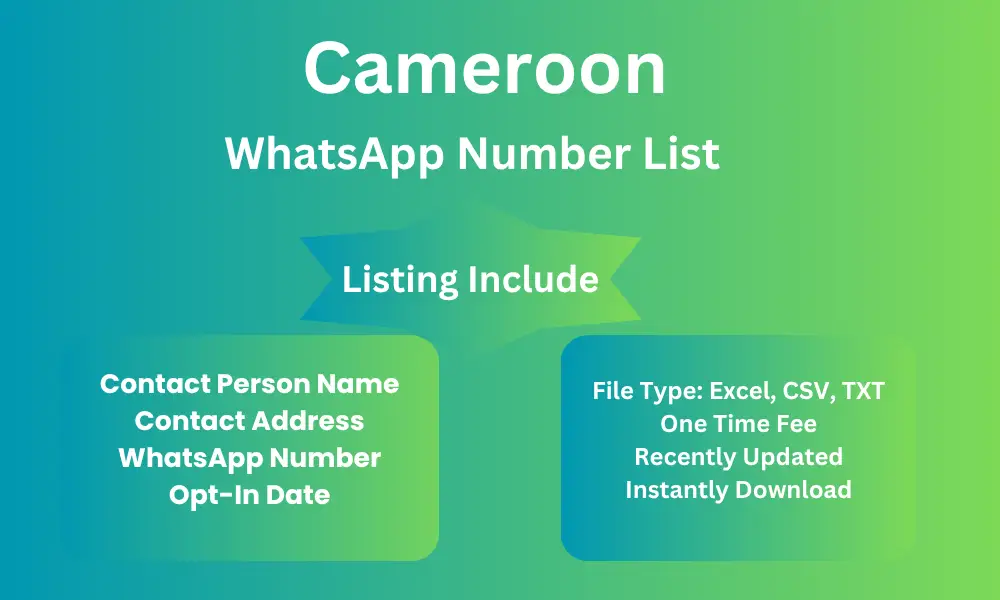 Cameroon whatsapp number list