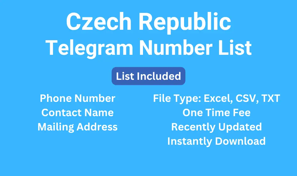 Czech Republic telegram number list