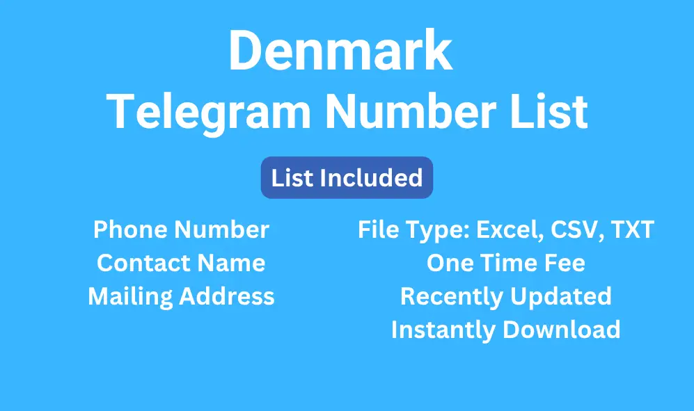 Denmark telegram number list