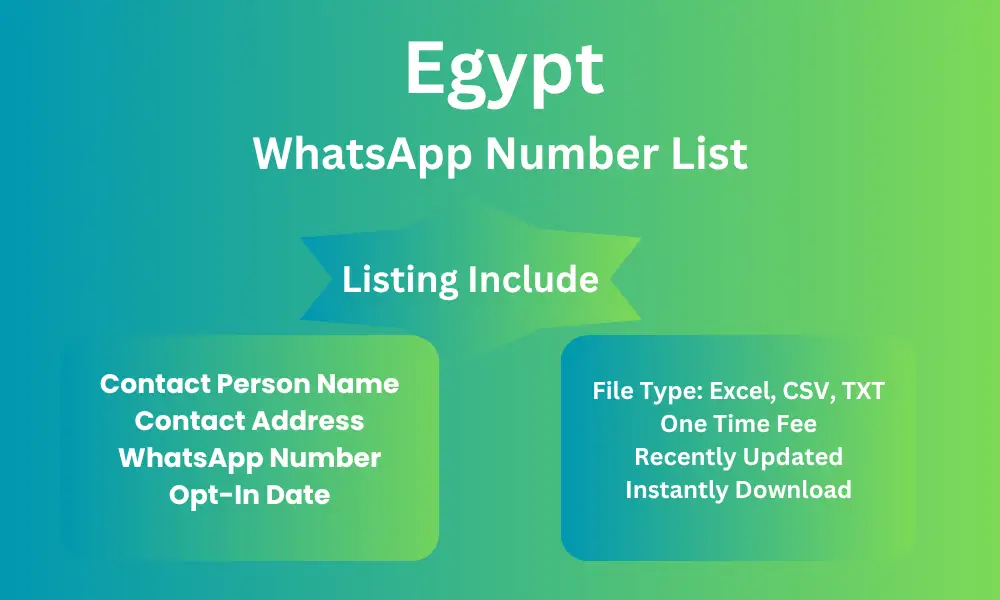 Egypt whatsapp number list