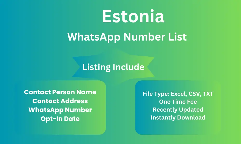 Estonia whatsapp number list