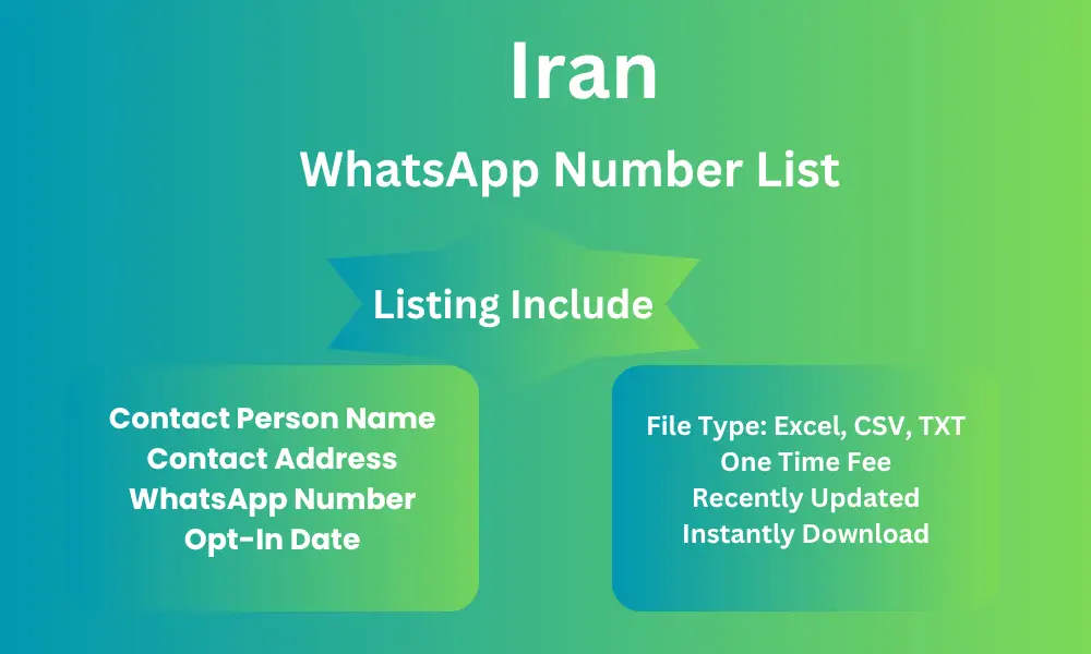 Iran whatsapp number list