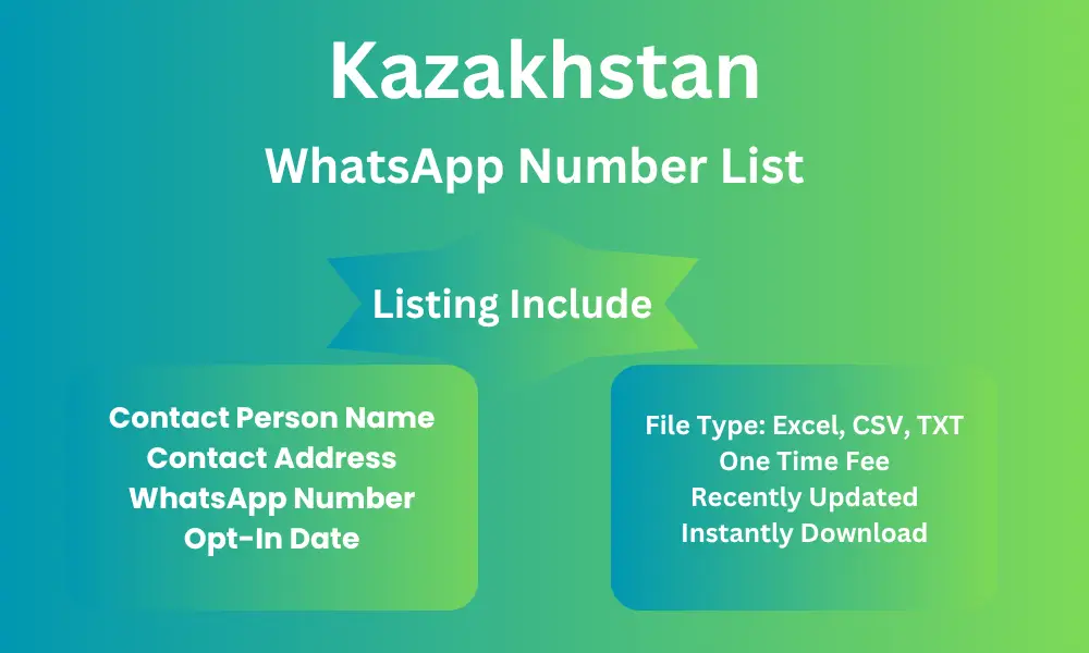 Kazakhstan whatsapp number list