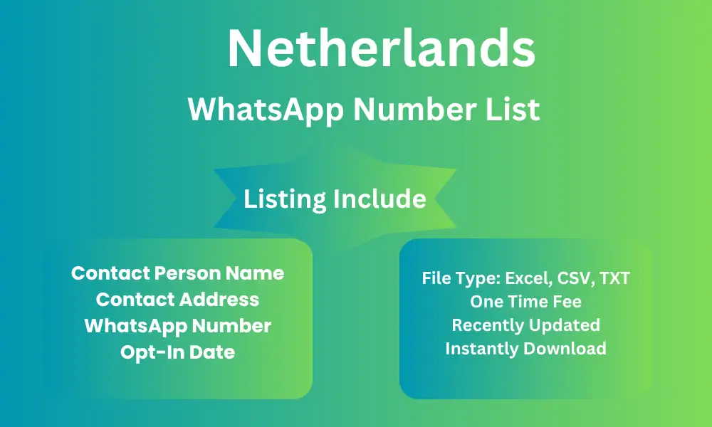 Netherlands whatsapp number list