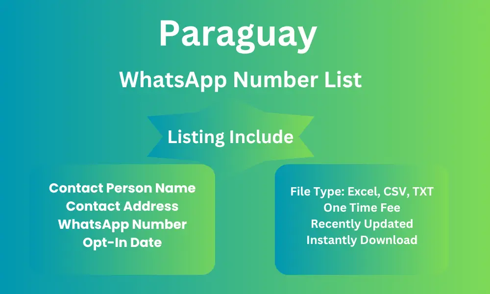 Paraguay whatsapp number list