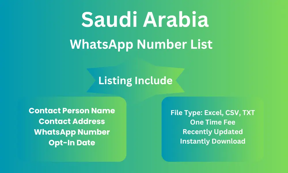 Saudi Arabia whatsapp number list