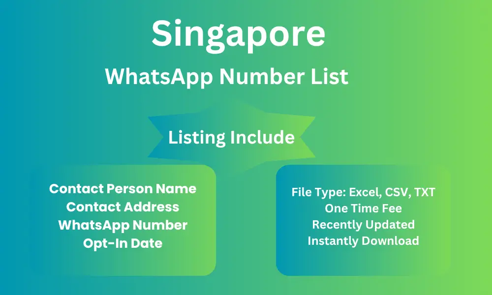 Singapore whatsapp number list